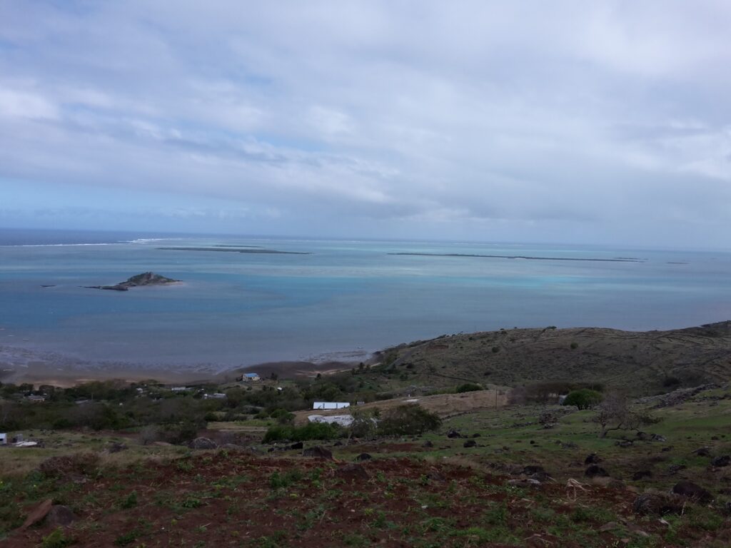 Blick über die Küste von Rodrigues